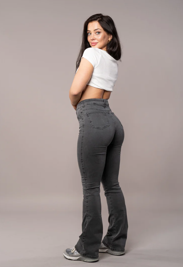 Chiara – Damen-Stretch-Jeans mit weitem Bein