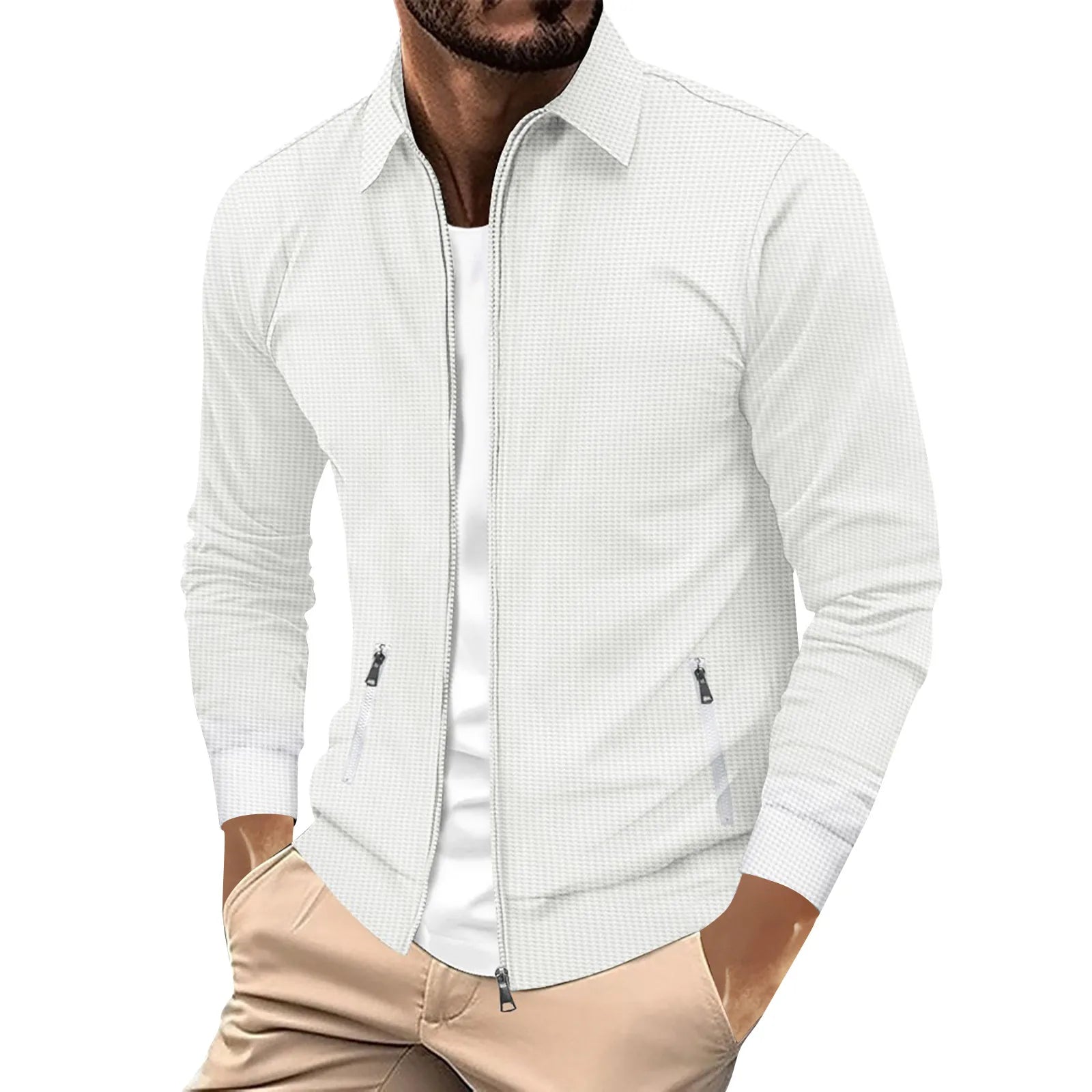 Thomas – Slim-Fit Herren-Waffeljacke