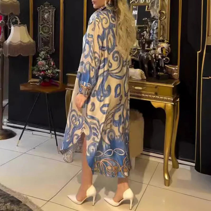 Bianca – Vintage-inspiriertes Boho-A-Linie Maxikleid für Damen