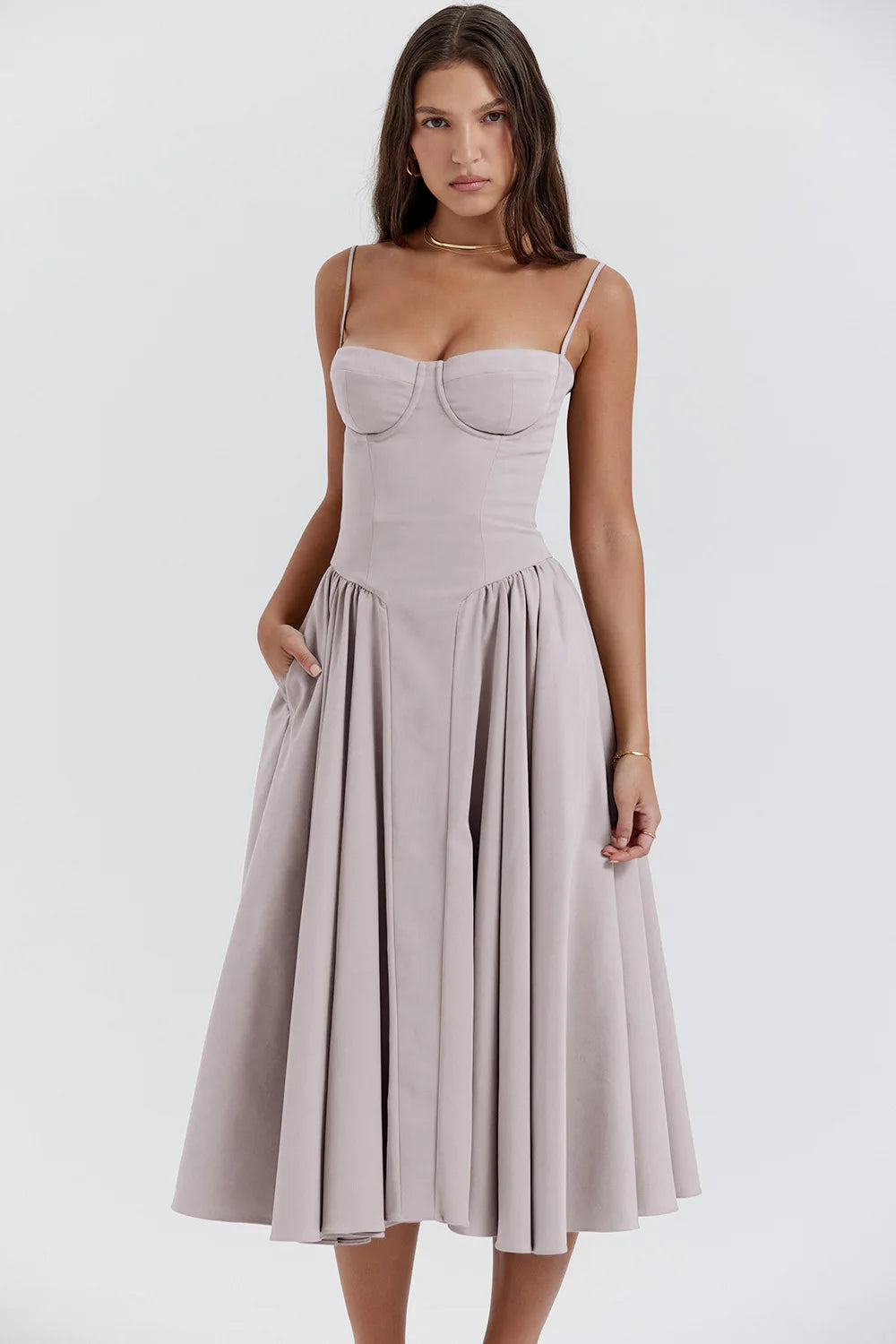 Bianca – Elegantes Damen-Trägerkleid für besondere Anlässe