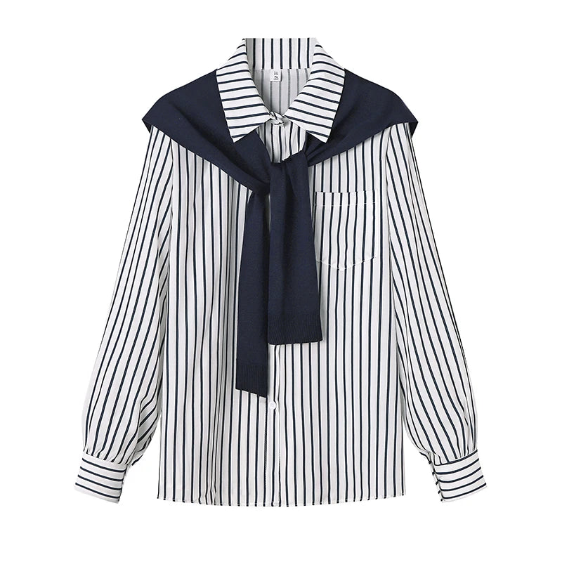 Amelia – Gestreiftes Langarmshirt für Damen