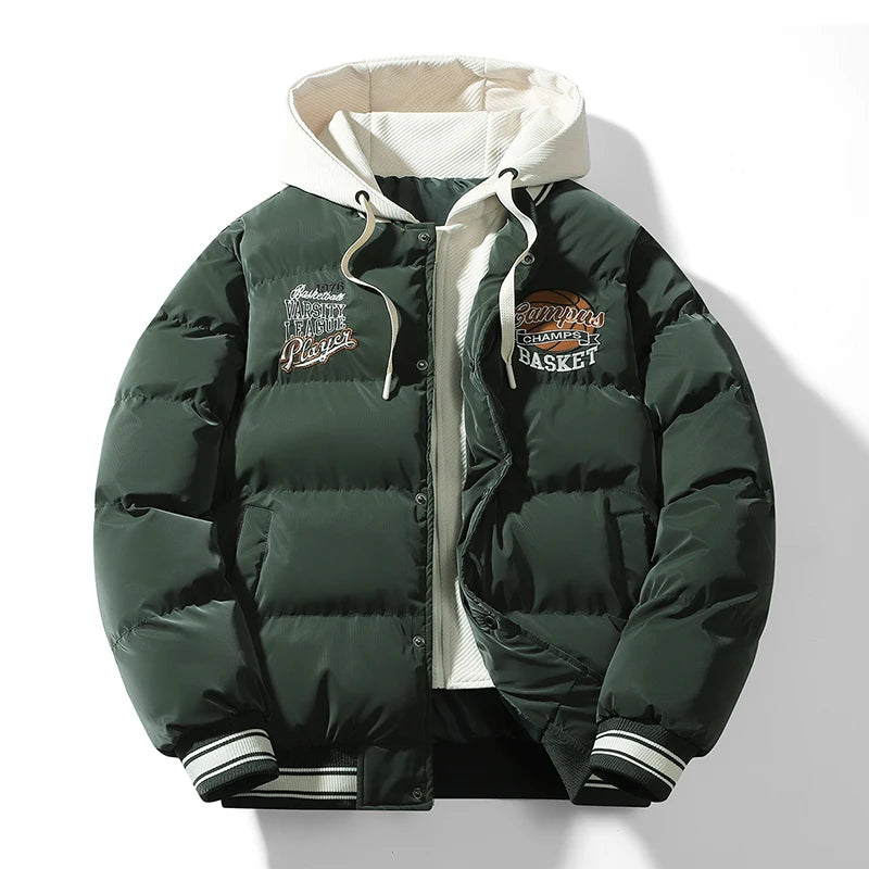 Alex – Neue Winterjacke für Herren, Basketball Warme Mäntel