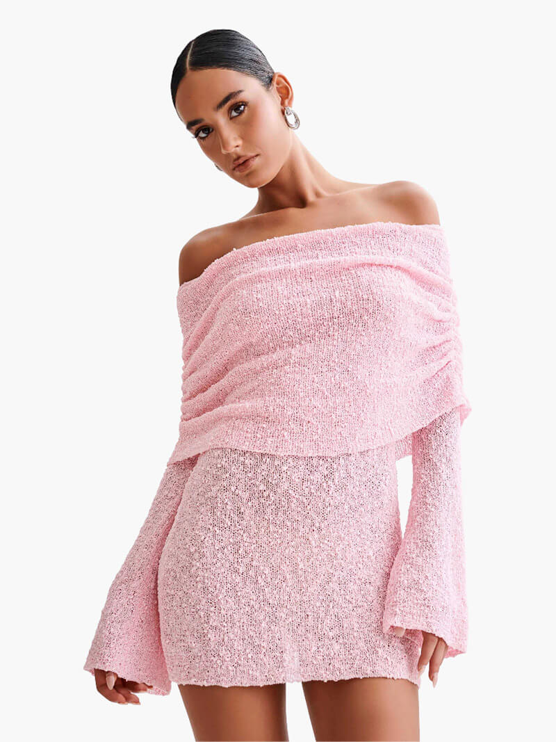 Lina – Lässiges Sommer-Strick-Minikleid für Damen