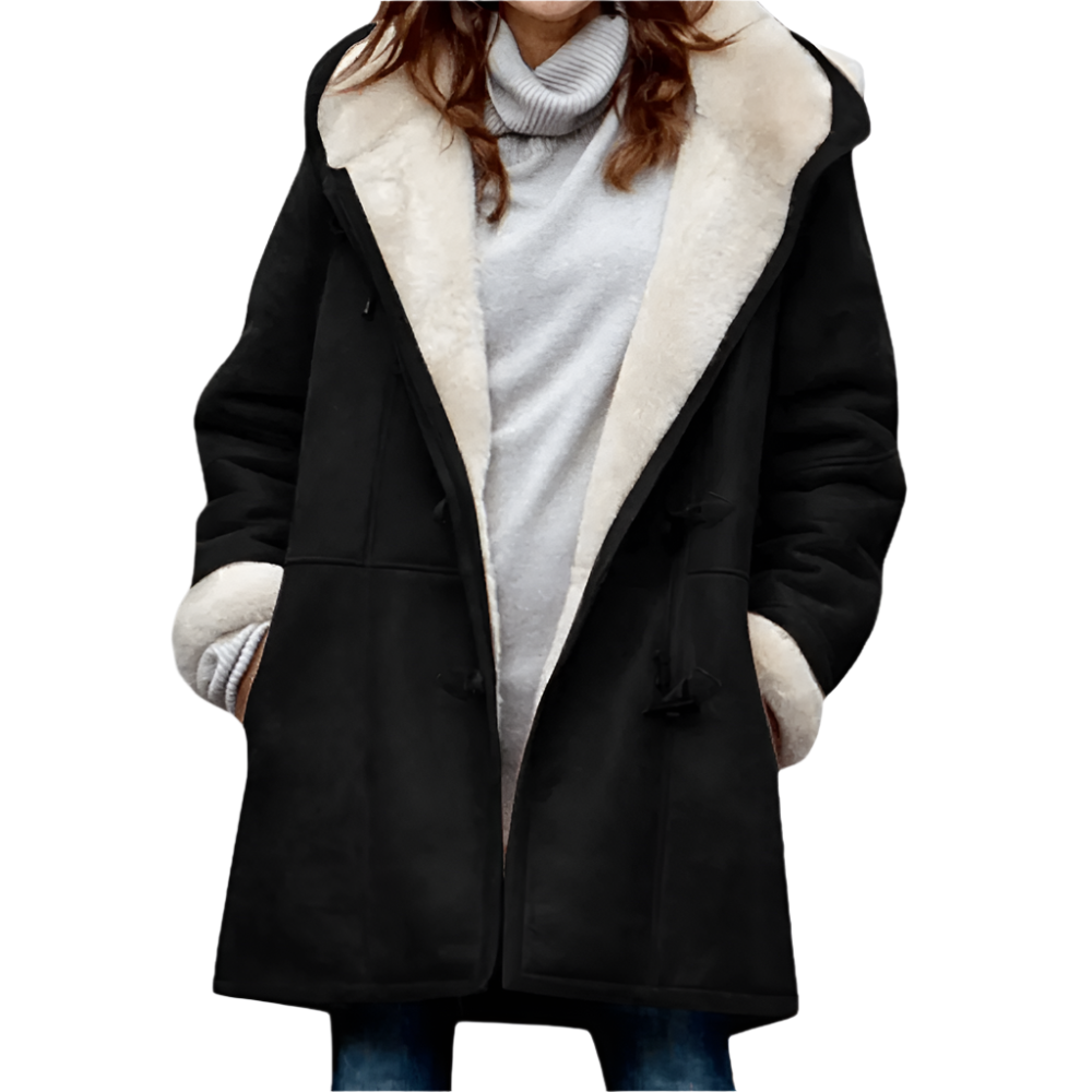 Livia – Elegante mittellange Kapuzenjacke für Damen