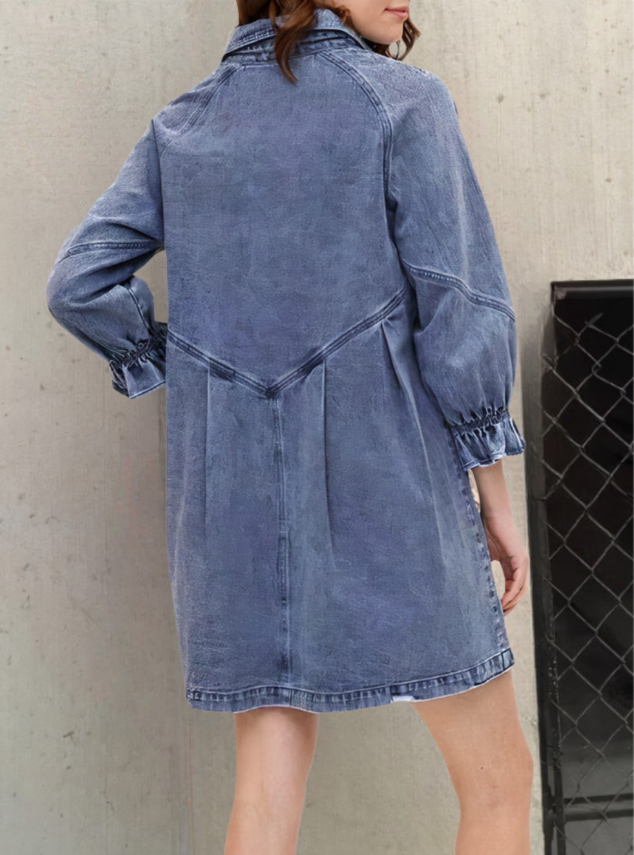 Francesca – Elegantes Damen Denim-Kleid