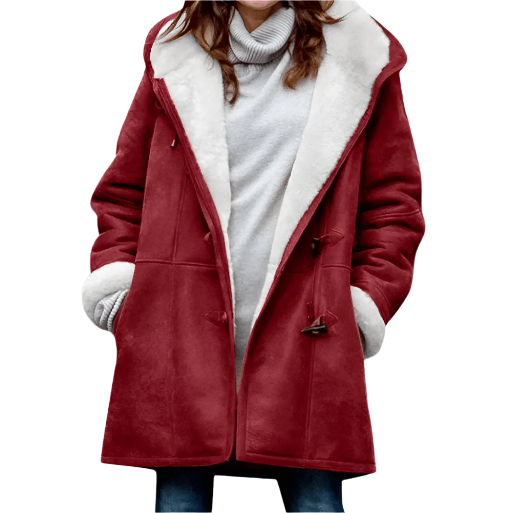 Livia – Elegante mittellange Kapuzenjacke für Damen