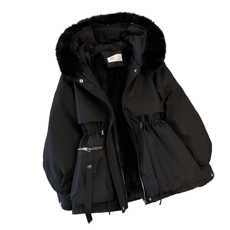 Isabella – Luxuriöser Damenwintermantel mit Pelzdetails