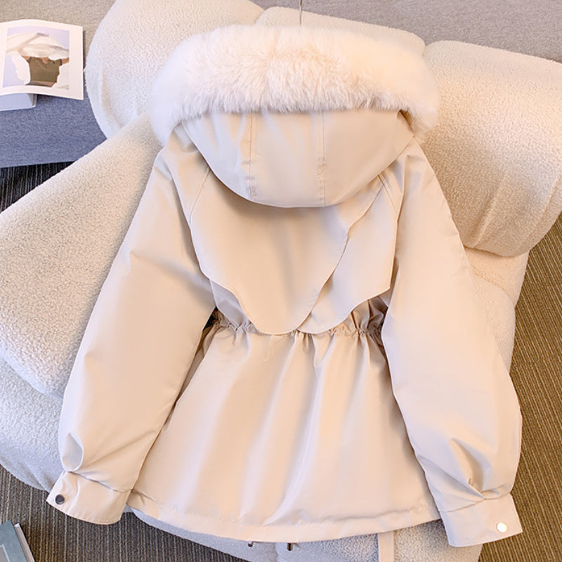 Isabella – Luxuriöser Damenwintermantel mit Pelzdetails