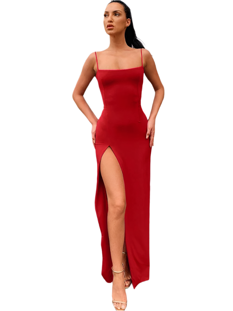 Valentina – Elegantes Damenkleid mit Schlitz