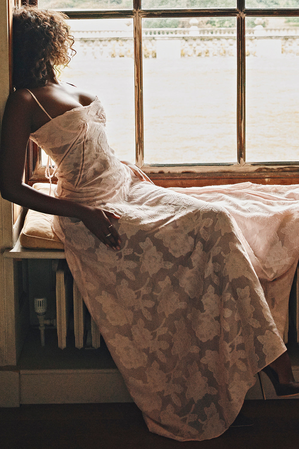 Sofia – Maxikleid mit Spaghettiträgern und Blumenmuster für Damen