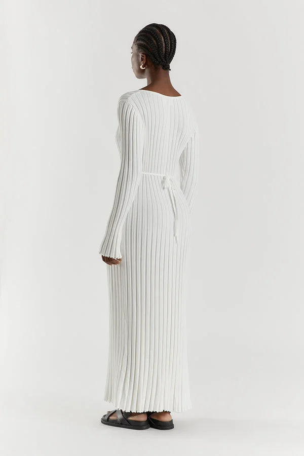 Elena – Luxuriöses Damen Midi-Strickkleid
