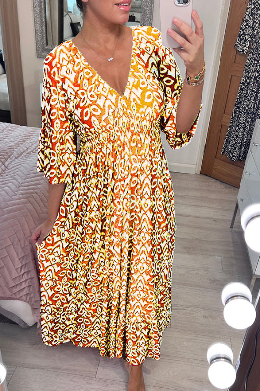 Matilda – V-Ausschnitt Maxikleid für Damen