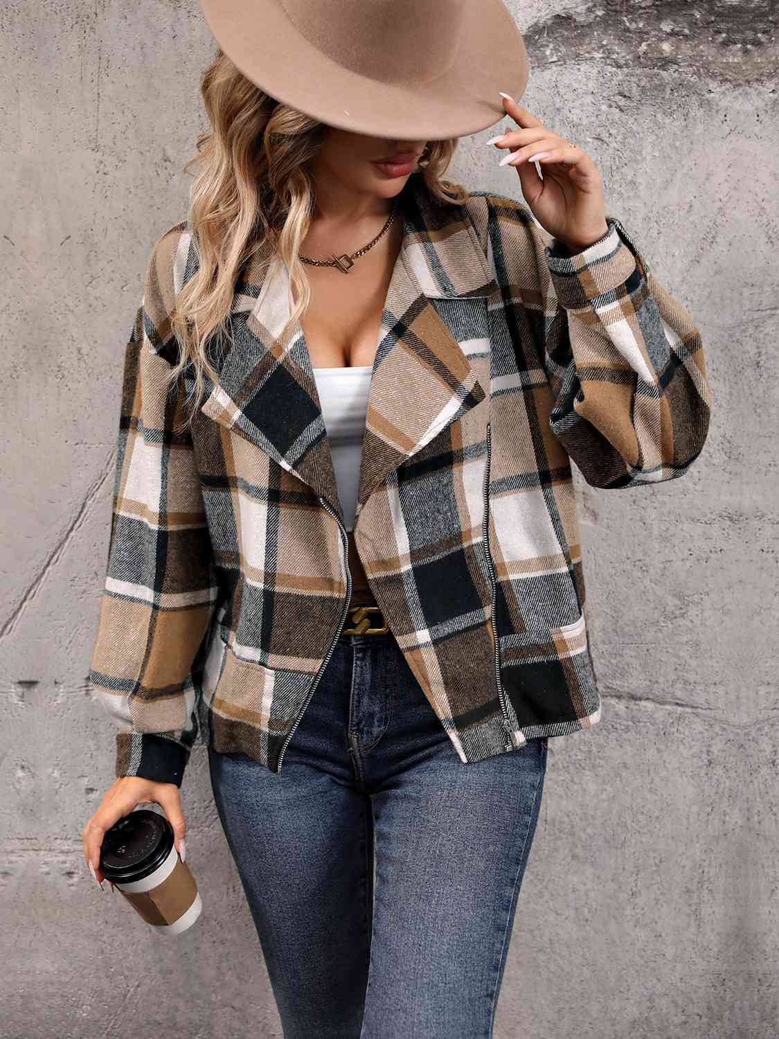 Sofia – Klassische Karierte Jacke für Damen