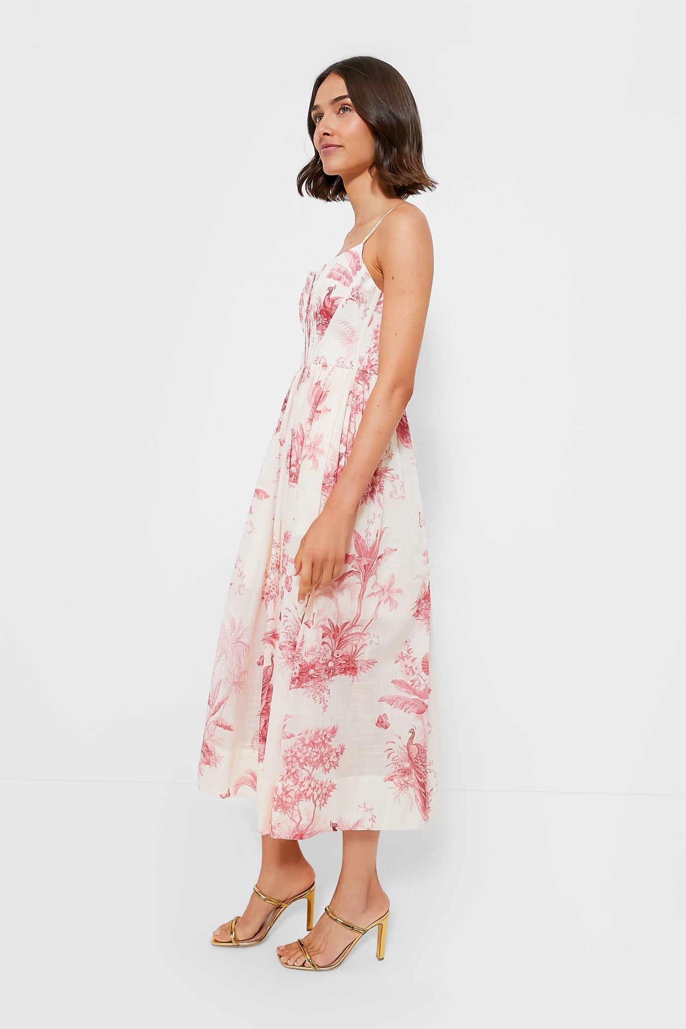 Martina – Elegantes Baumwoll-Midikleid für Damen