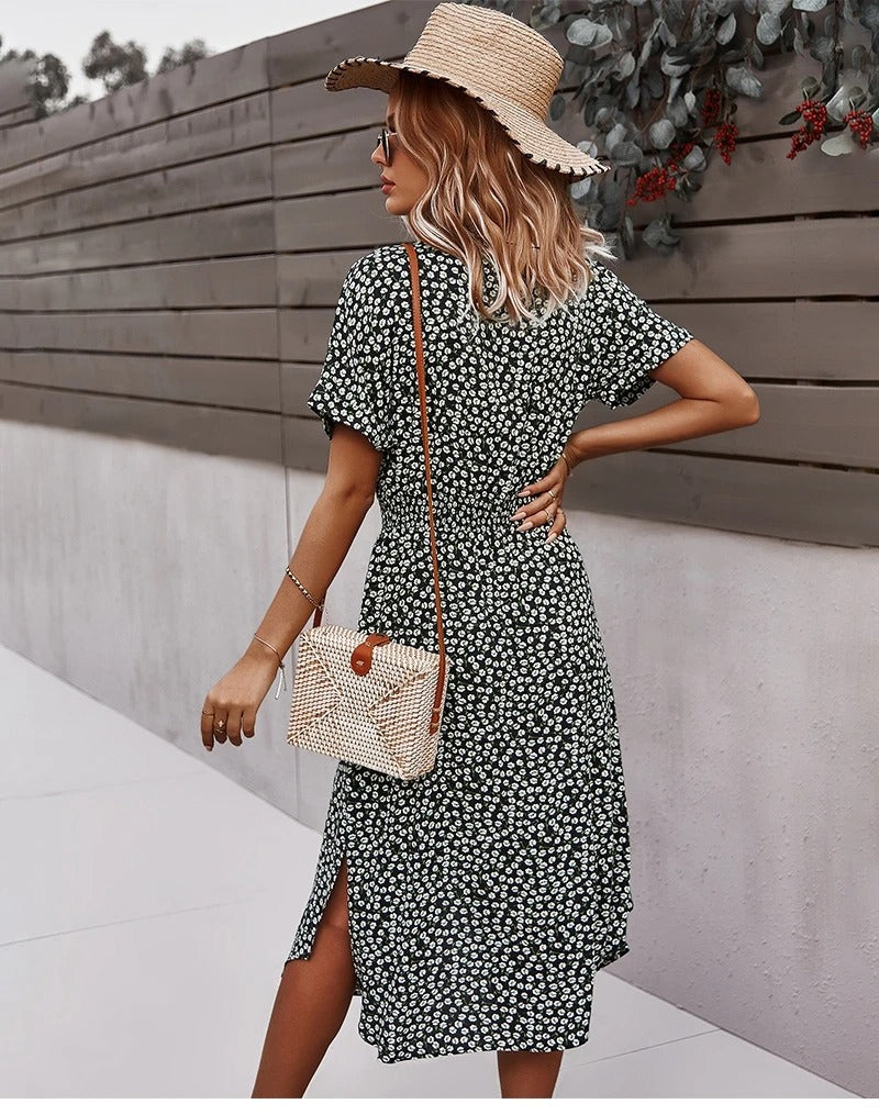 Sofia – Verspieltes Sommerkleid mit Blumenmuster für Damen