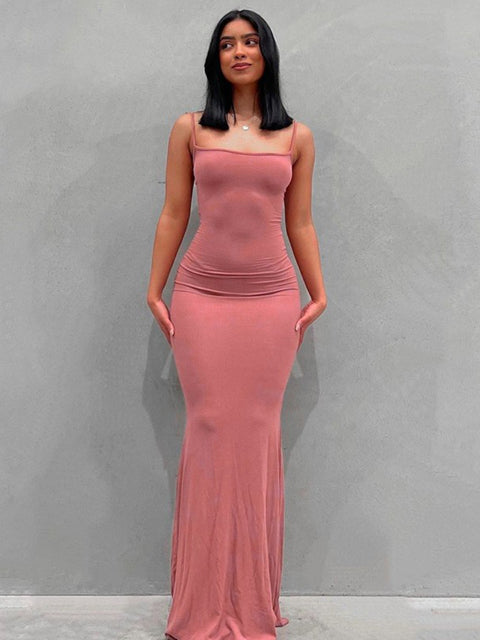 Clara – Elegantes Rückenfreies Maxikleid für Frauen