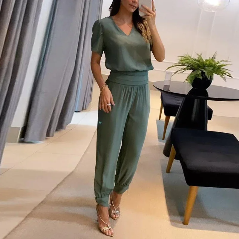 Giovanna – Stilvolles Damen-Top und Hosen-Set