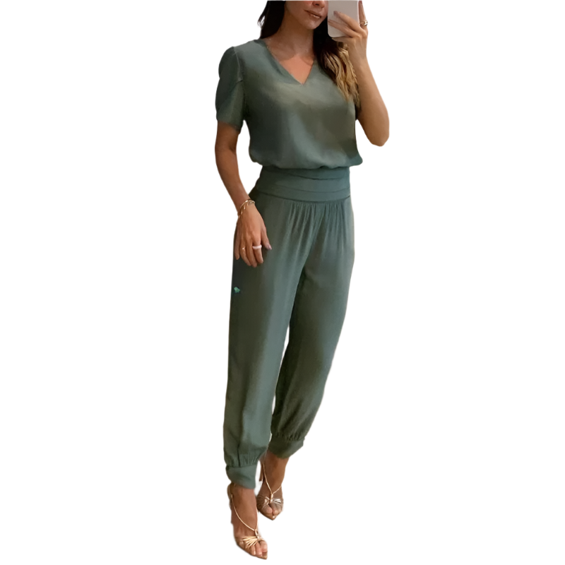 Giovanna – Stilvolles Damen-Top und Hosen-Set