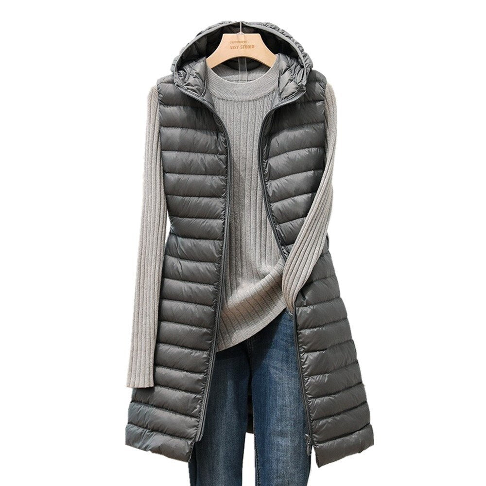 Giulia – Eleganter Damen-Langer Wattierter Weste