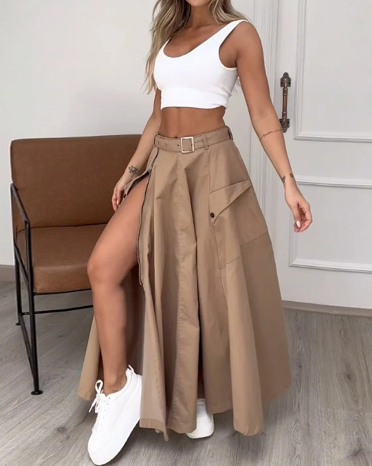 Sofia – Eleganter Midirock für Damen