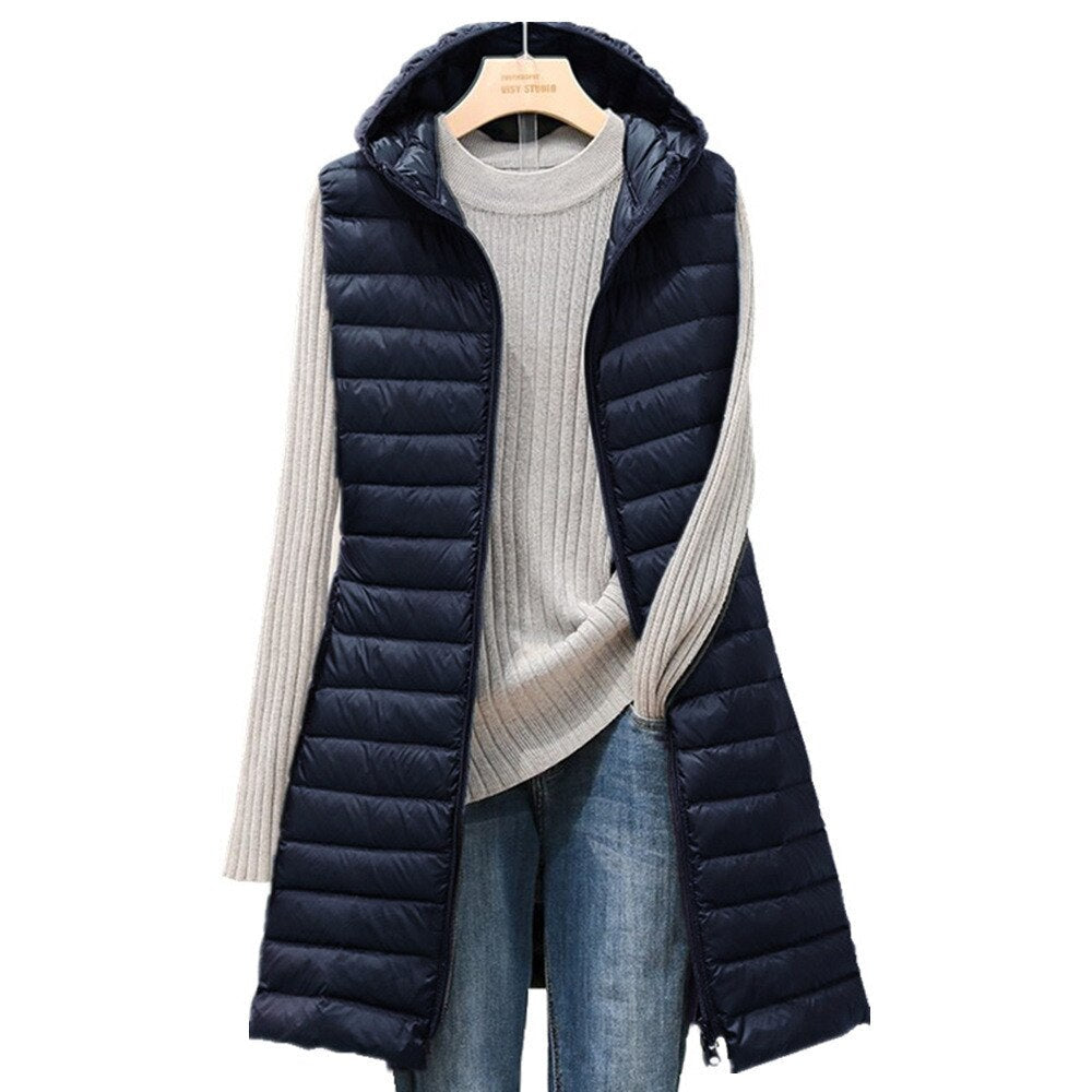 Giulia – Eleganter Damen-Langer Wattierter Weste