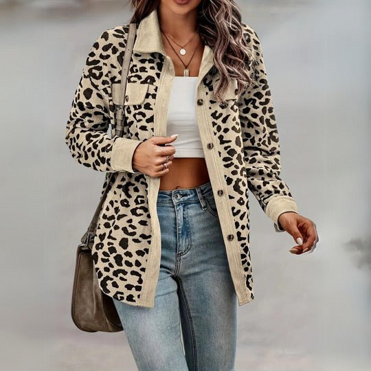 Sofia – Leopardprint-Mantel für Damen