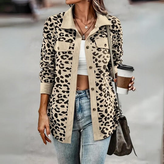 Sofia – Leopardprint-Mantel für Damen