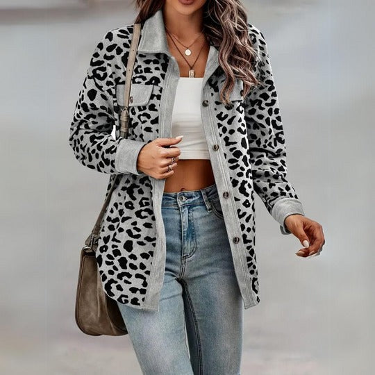 Sofia – Leopardprint-Mantel für Damen