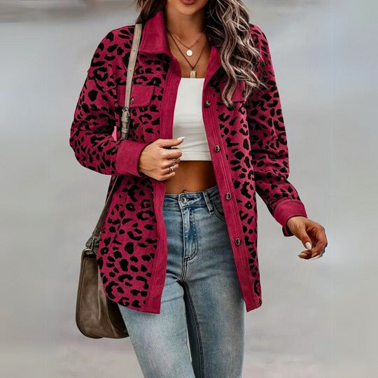 Sofia – Leopardprint-Mantel für Damen