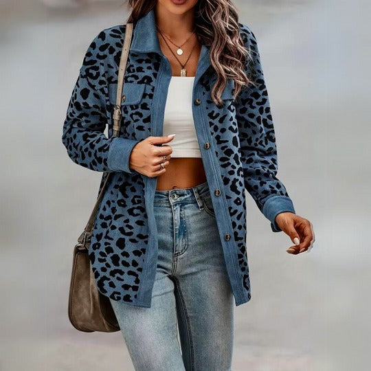 Sofia – Leopardprint-Mantel für Damen