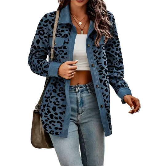 Sofia – Leopardprint-Mantel für Damen