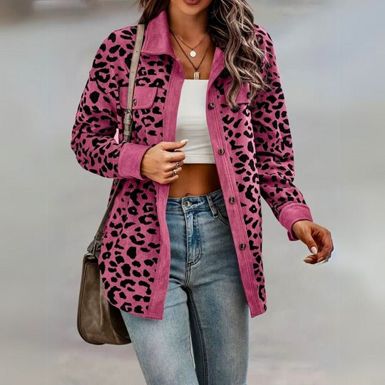 Sofia – Leopardprint-Mantel für Damen