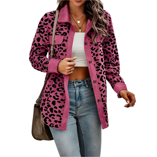 Sofia – Leopardprint-Mantel für Damen