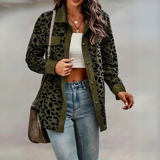 Sofia – Leopardprint-Mantel für Damen