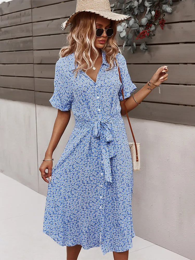 Sofia – Verspieltes Sommerkleid mit Blumenmuster für Damen