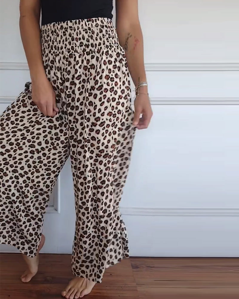 Giya – Damenhose mit Leopardenmuster