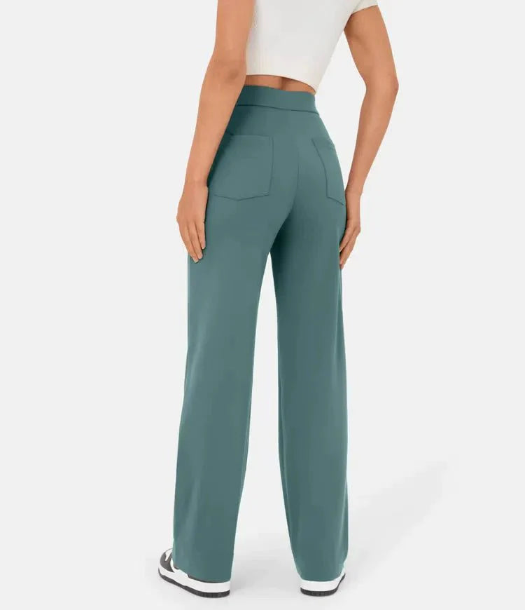 Shaira – Damen Elastische High-Waist-Hose