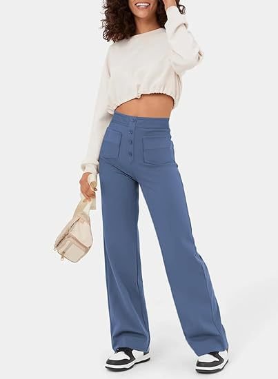 Elena – ModaElastica Hohe Taille Elastische Hose für mühelosen Chic für Frauen