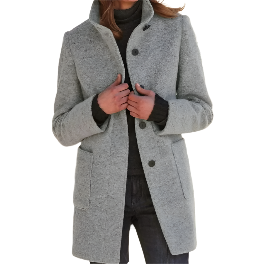 Isabella – Eleganter Wollmisch-Mantel für Damen