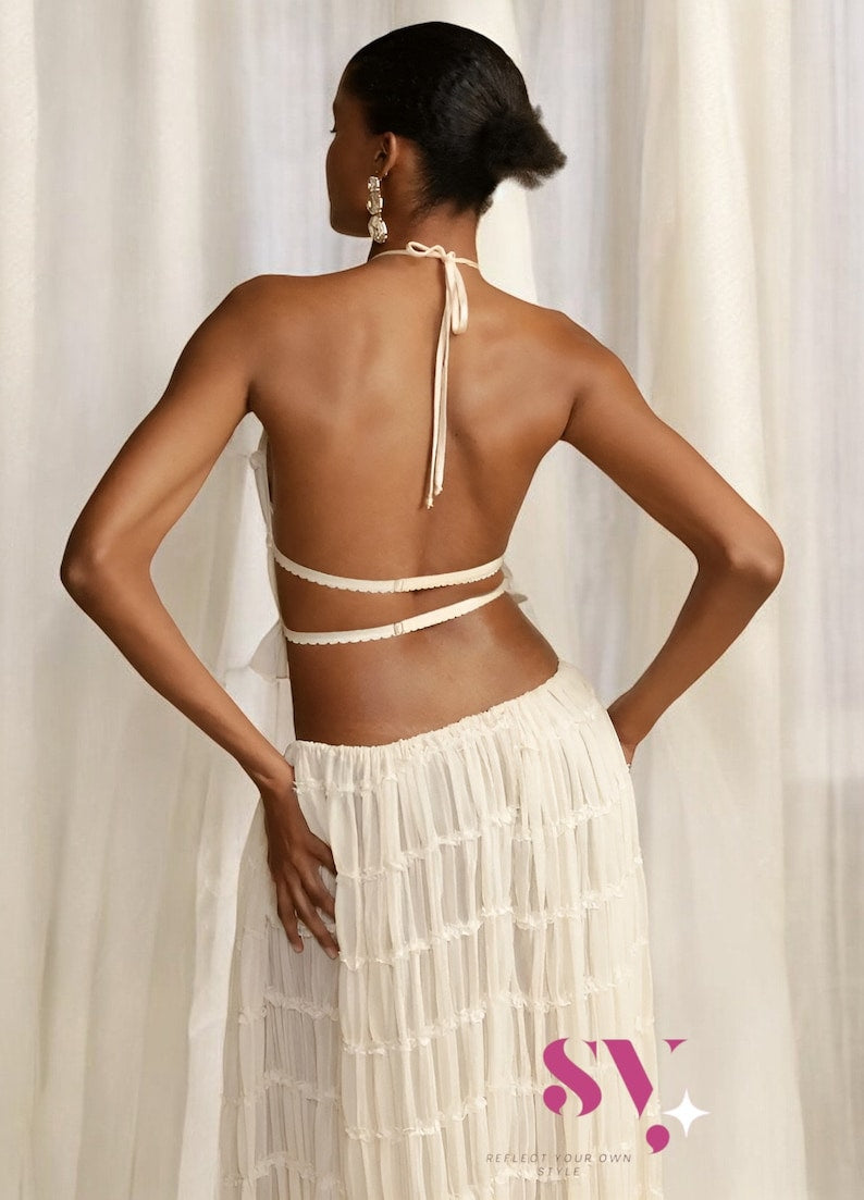 Francesca – Sommerliche Eleganz Boho 2-Teiliges Strandset für Damen