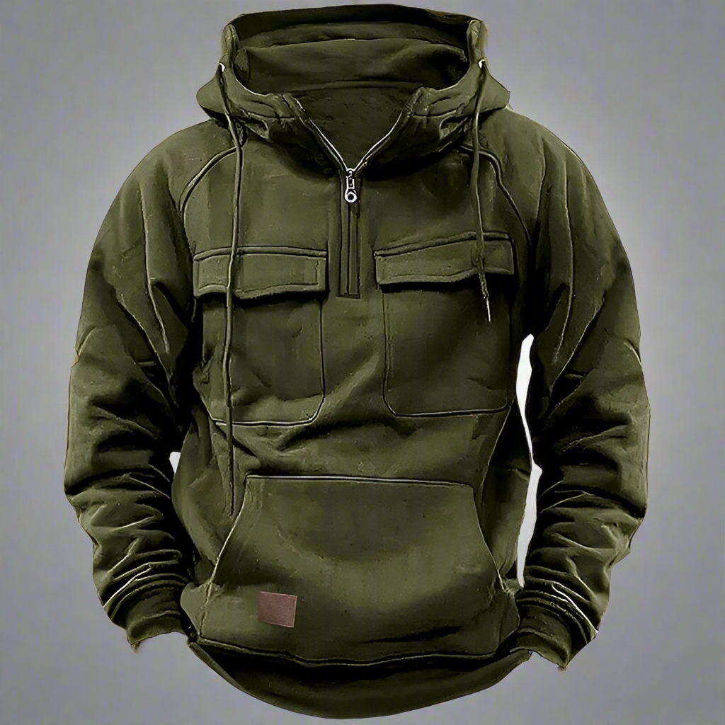 Luca – Luxuskomfort Herren Hoodie mit Fronttaschen