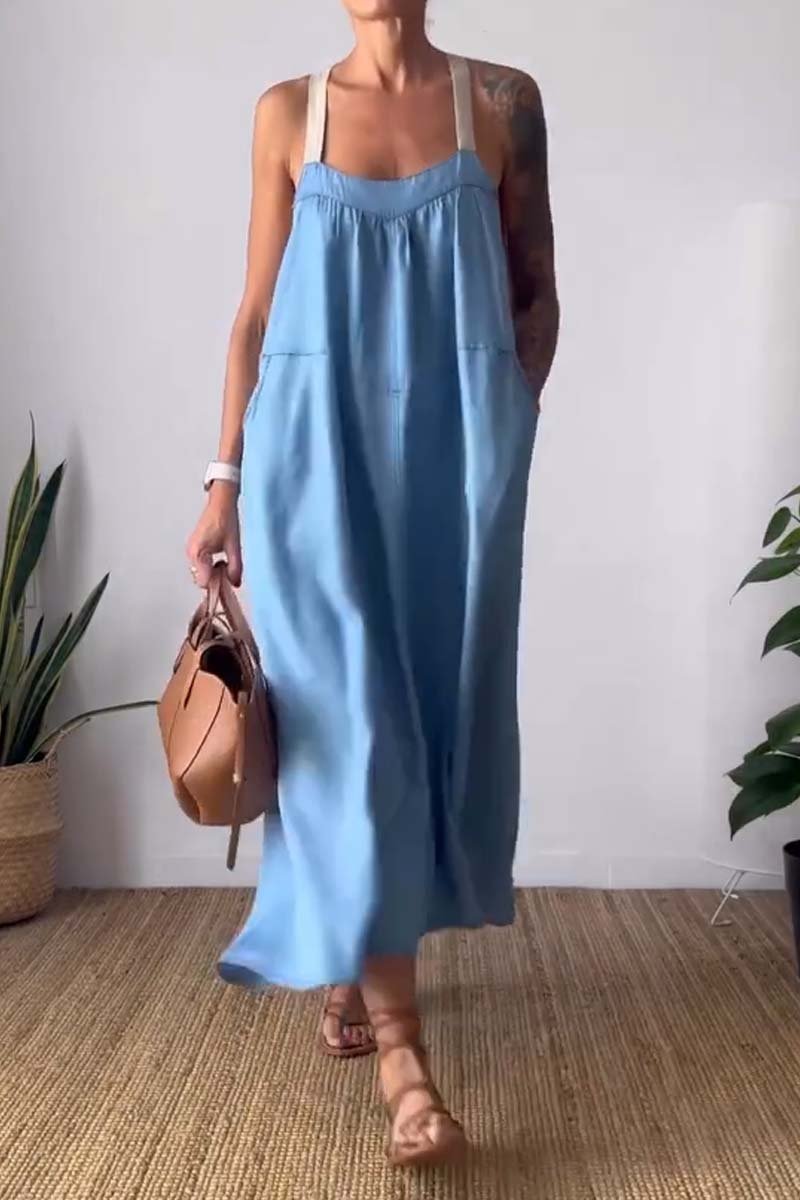 Sophie – Lässiges Sommerkleid mit weiten Trägern für Damen