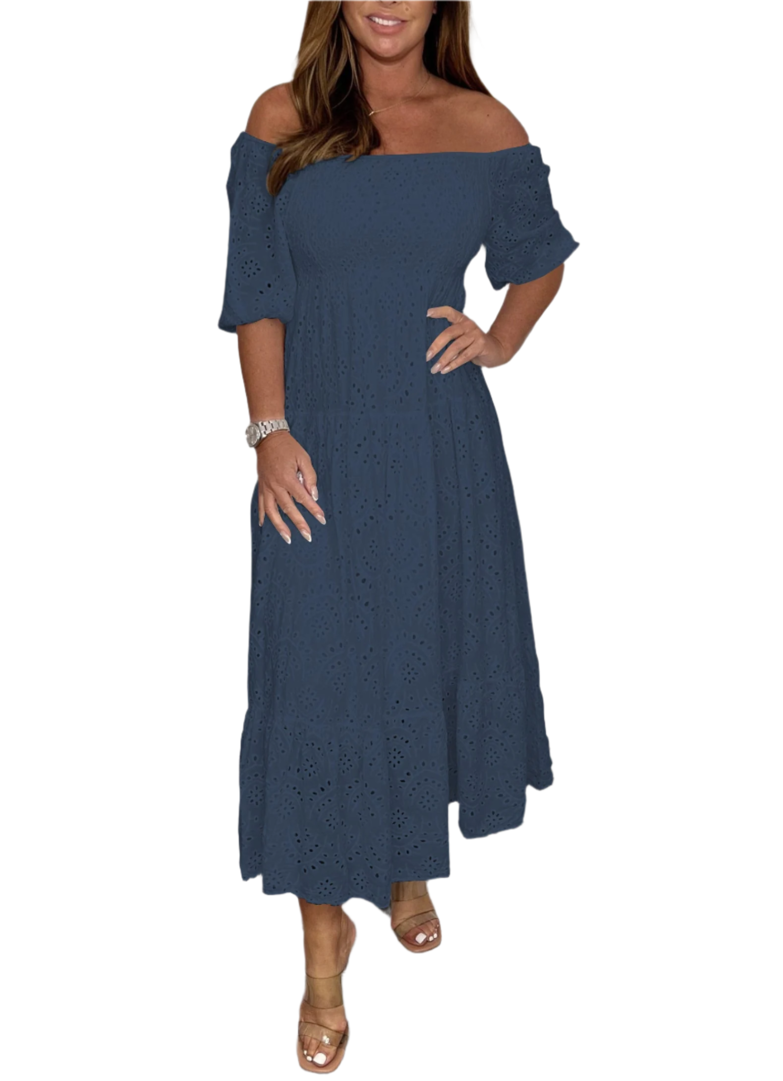 Lena – Lässiges Besticktes Kleid für Damen