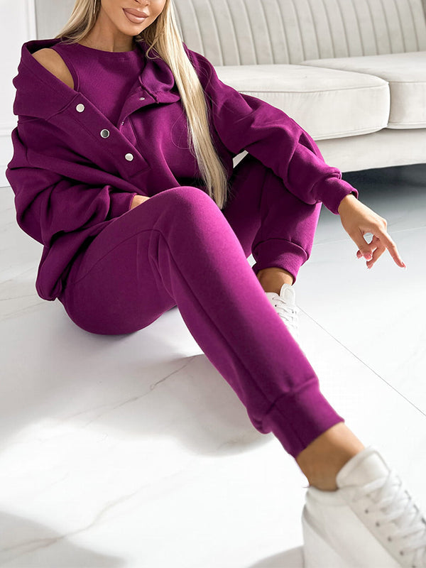 Sofia – Sportlicher Kapuzen-Sweatshirt-Anzug für Damen