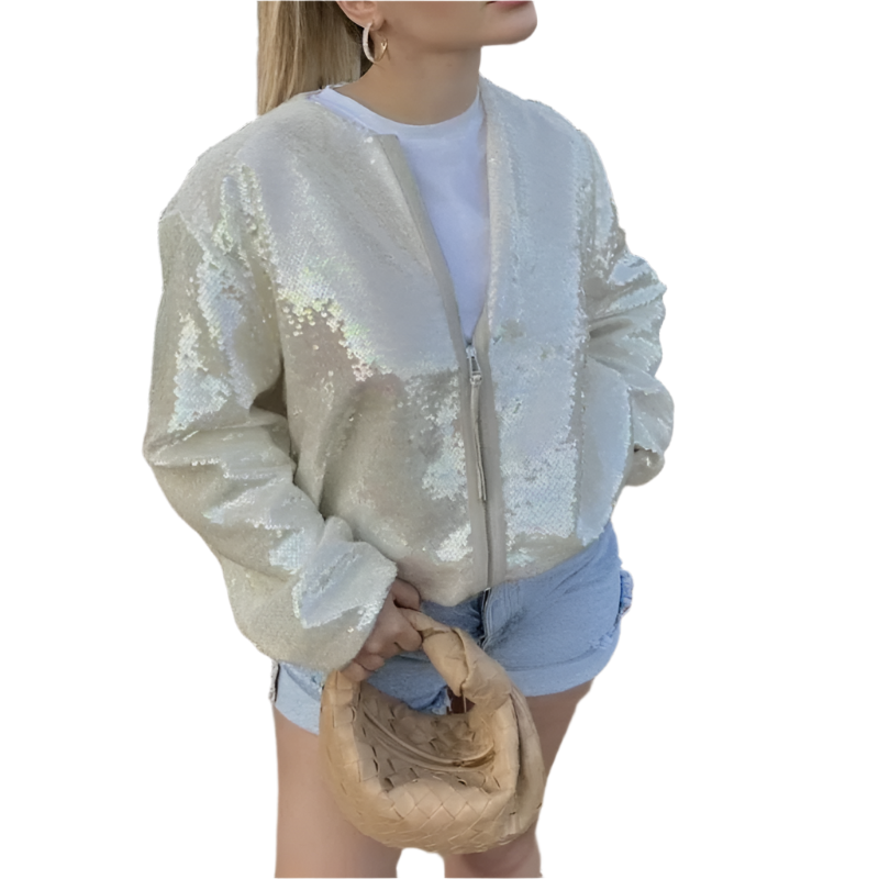 Léonie – Elegante Bomberjacke mit Glamour