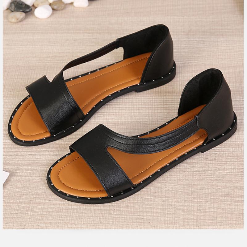 Emma – Flache Sandalen mit offener Zehenpartie für Damen