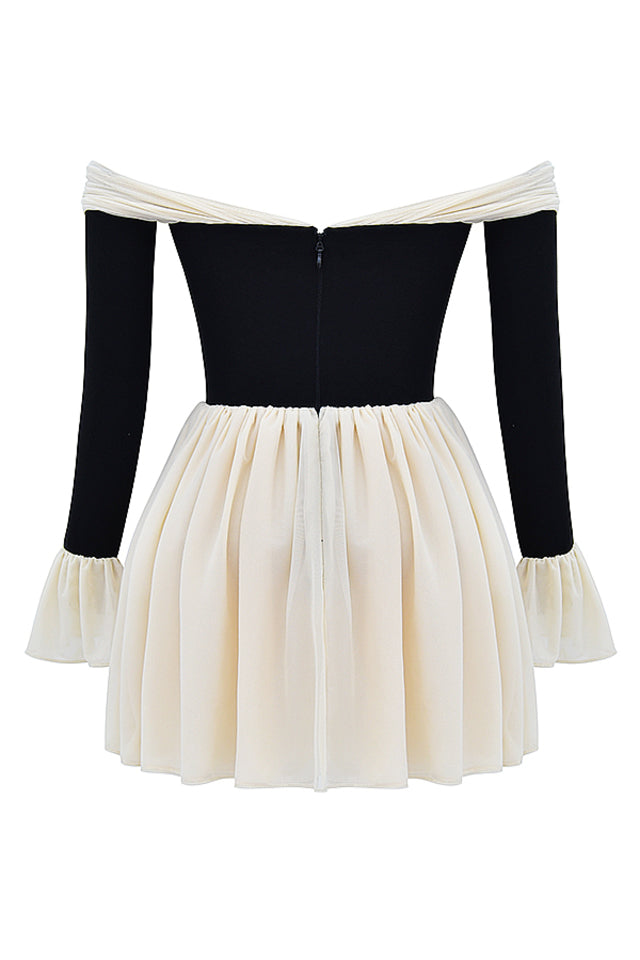 Sofia – Glamouröses Off-Shoulder Minikleid für Damen