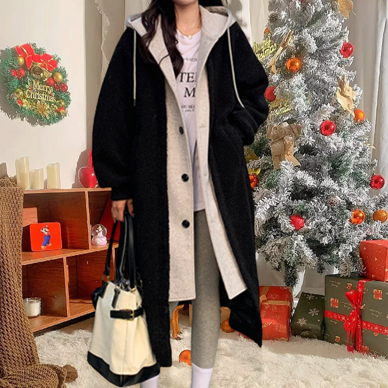 Sophia – Elegante Lange Kapuzenjacke für Damen