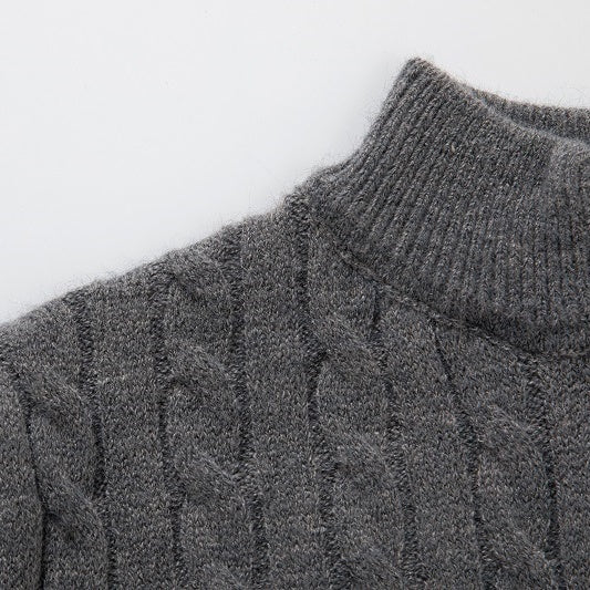 Niklas – Herren-Shirt mit halbem Rippenstrick