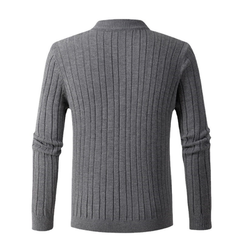 Niklas – Herren-Shirt mit halbem Rippenstrick